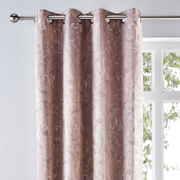 Diablo Marble Woven Eyelet Curtains  undefined