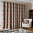 Betsy Natural Chenille Jacquard Eyelet Curtains  undefined