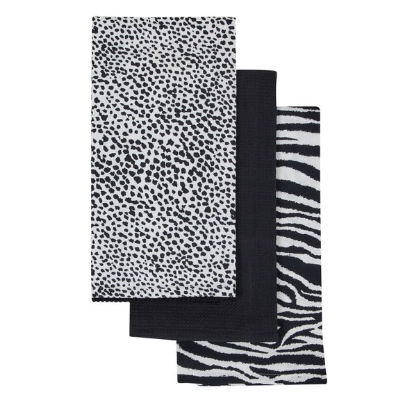 animal print tea towels