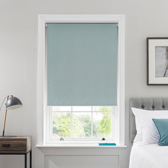 Luna Seafoam Blackout Roller Blind Dunelm   30672527 