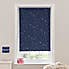 Glow in the Dark Stars Cordless Blackout Roller Blind Navy undefined