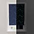 Glow in the Dark Stars Cordless Blackout Roller Blind Navy undefined