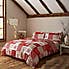 Catherine Lansfield Let it Snow Cotton Rich Red Duvet Cover and Pillowcase Set  undefined
