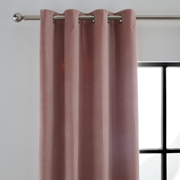 Peyton Cotton Velvet Blush Eyelet Curtains Dunelm Peyton Cotton Velvet Blush Eyelet, How To Wash Cotton Velvet Curtains