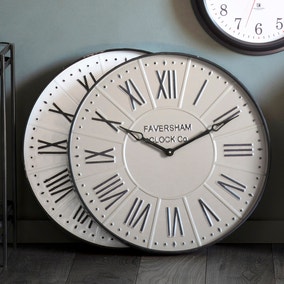 Harper Clock Mirage Grey 60cm