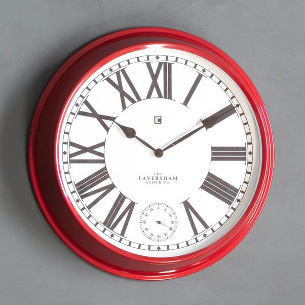 Kirby Wall Clock, Red 52cm image 1 of 3
