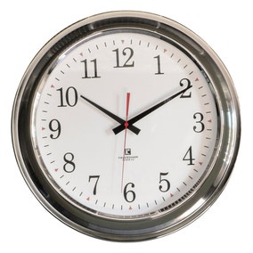 Marshfield Clock Chrome 41cm