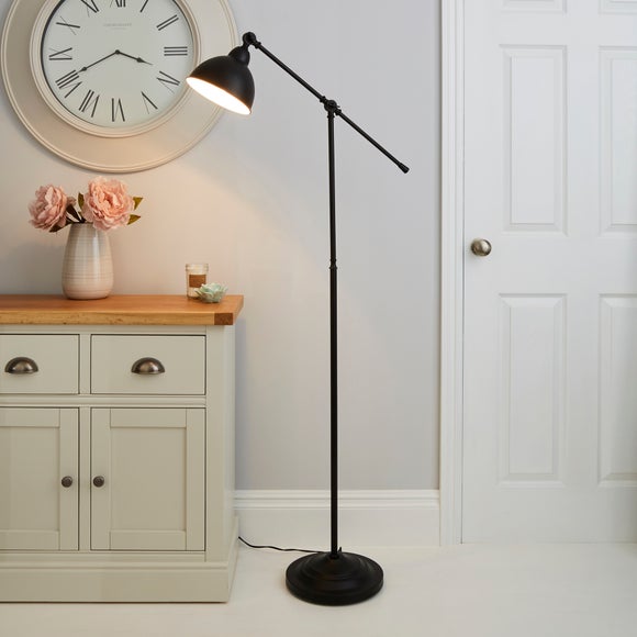 dunelm black floor lamp