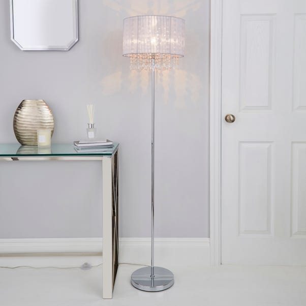Riah Jewel Ivory Floor Lamp image 1 of 7