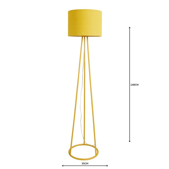 Sara Tripod Floor Lamp Dunelm
