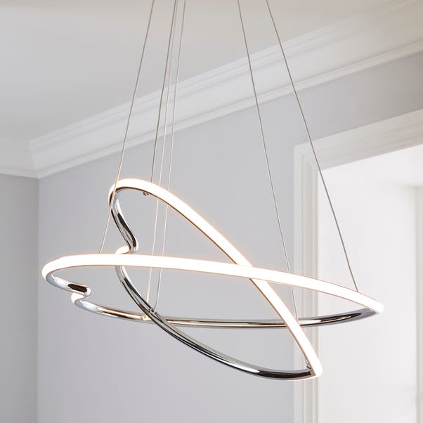 Effie 2 Light Integrated Led Hearts Ceiling Fitting Dunelm - Led Kitchen Ceiling Lights Dunelm