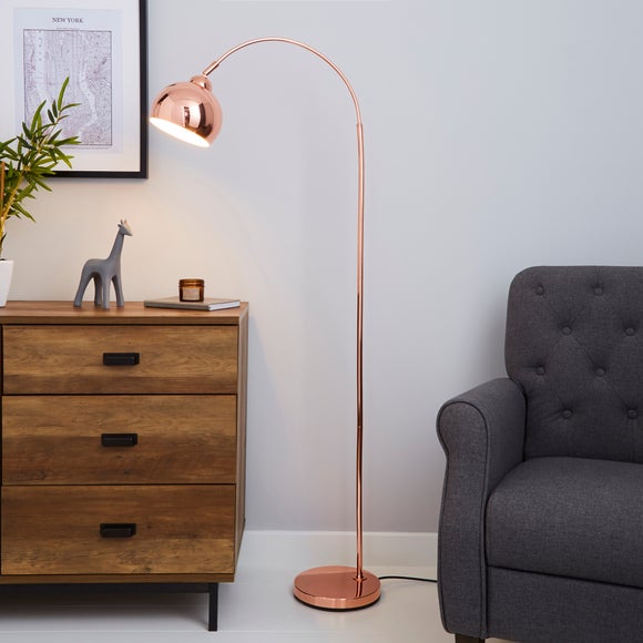 Rose gold 2024 lamp dunelm