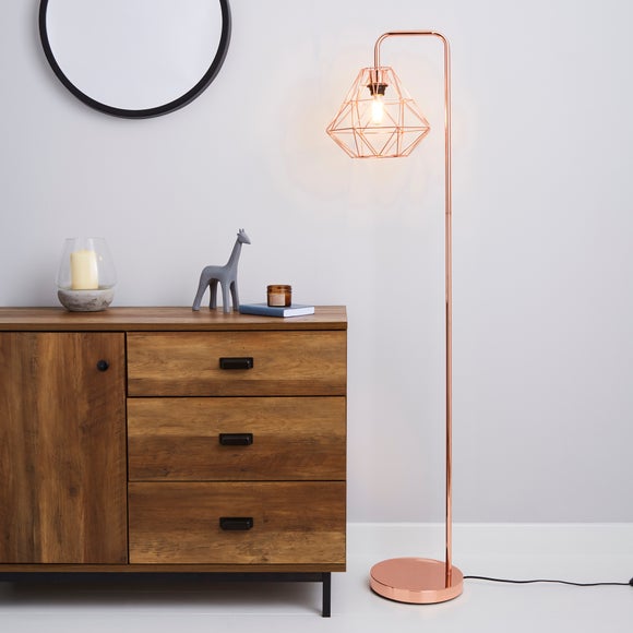 copper lamps dunelm