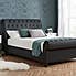 Castello Charcoal Sleigh Fabric Bed Frame  undefined