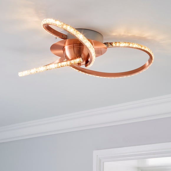 Rose gold deals kitchen light fitting