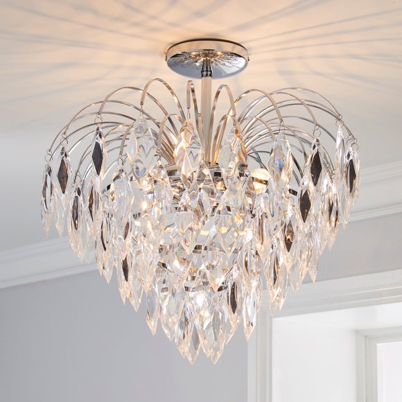 Wine glass chandelier deals dunelm