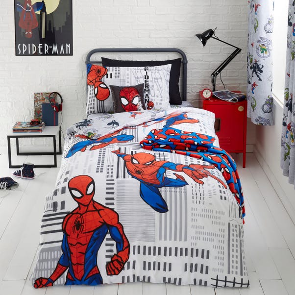 Disney Marvel Spiderman Dunelm, Superhero Double Duvet Cover Set