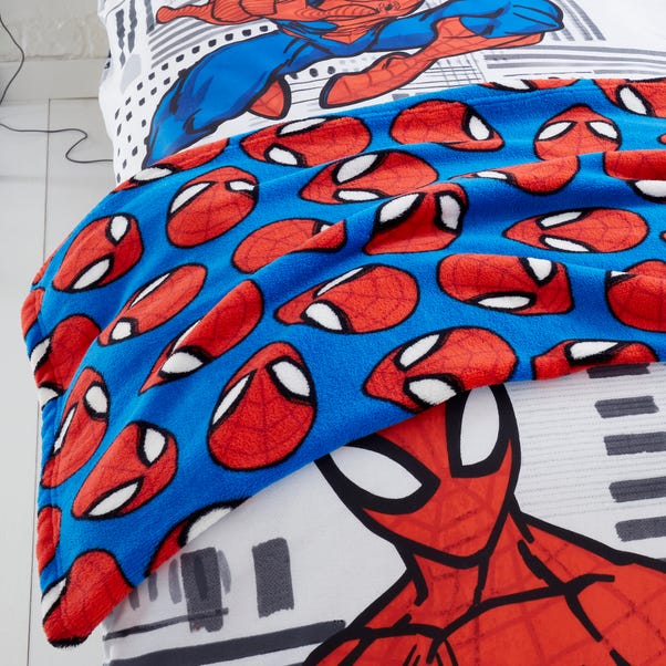 Disney Marvel SpiderMan Fleece Blanket Dunelm