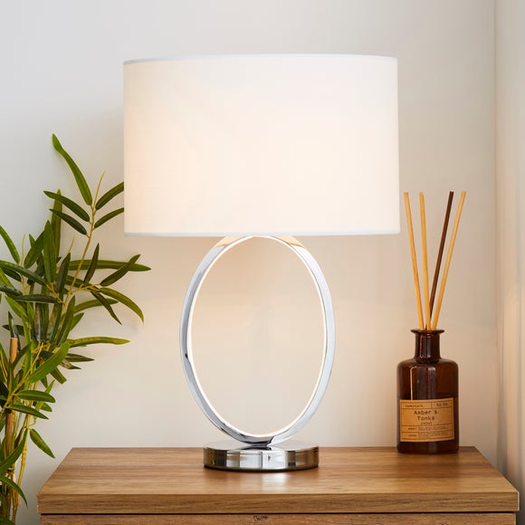 Chrome sale table lamp