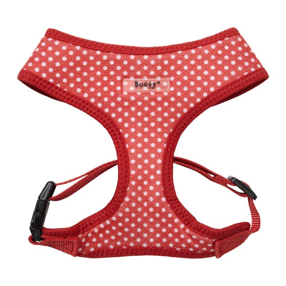 polka dot dog harness