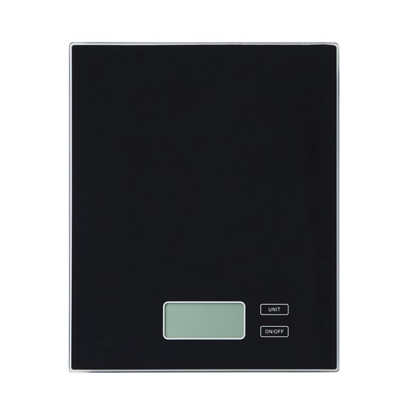 Black shop kitchen scales