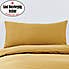 Non Iron Plain Dye Mustard Large Standard Pillowcase Pair