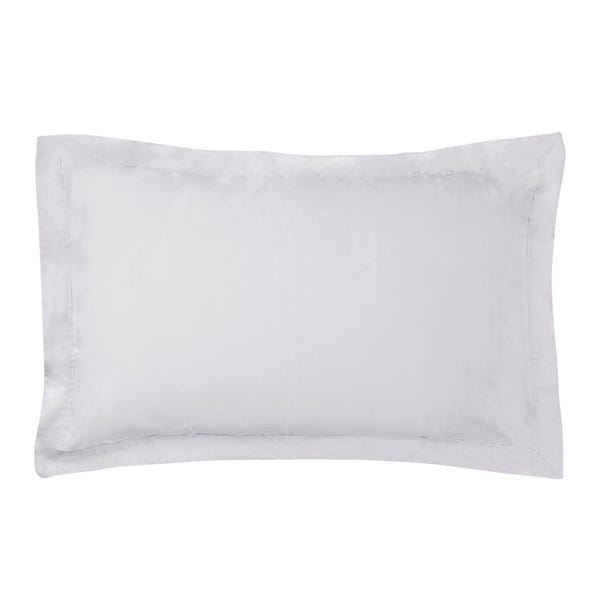 Dorma 500 Thread Count 100% Cotton Sateen Plain Oxford Pillowcase image 1 of 2