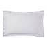 Dorma 500 Thread Count 100% Cotton Satin Plain Oxford Pillowcase Silver