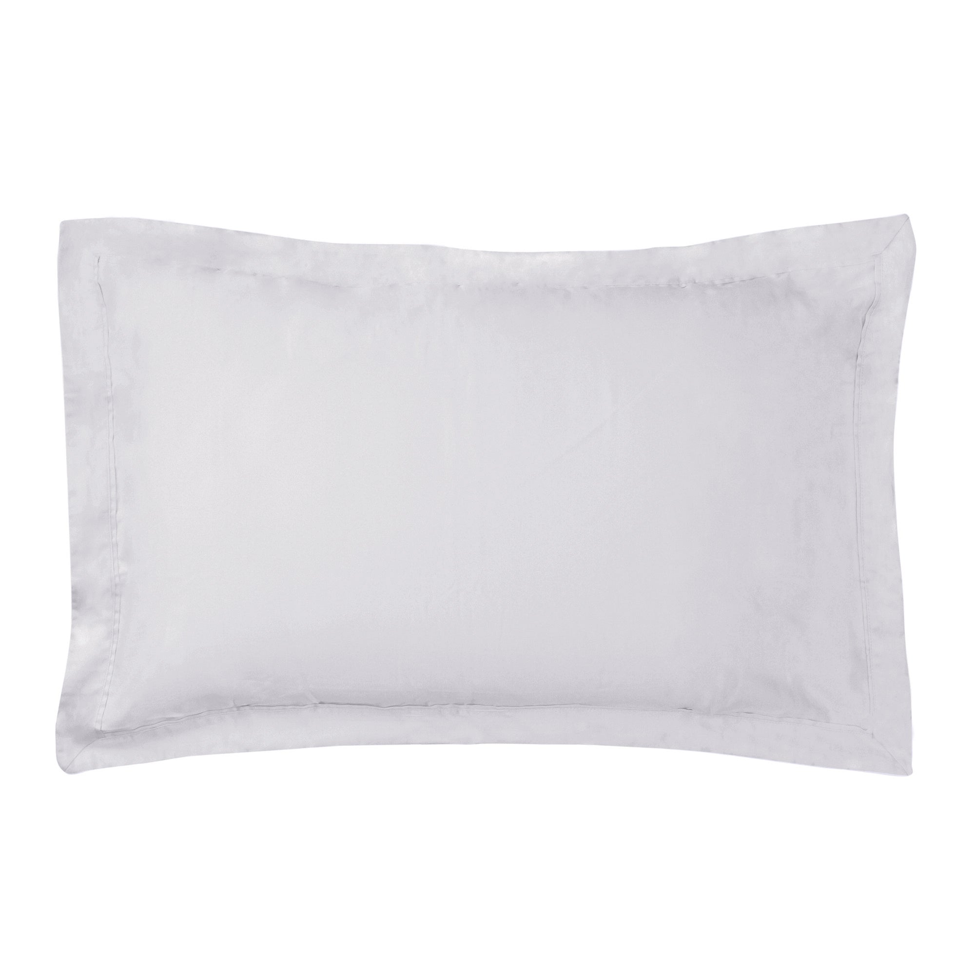 Dorma 500 Thread Count 100 Cotton Sateen Plain Oxford Pillowcase Grey