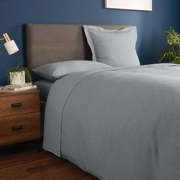 Fogarty Soft Touch Flat Sheet Grey Marl undefined