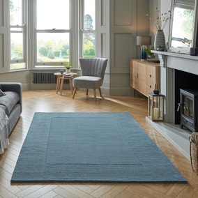Boston Wool Border Rug Dunelm