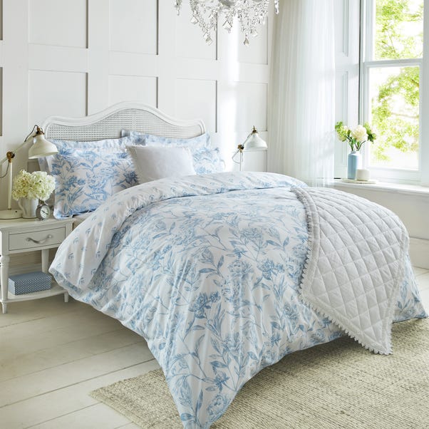 Holly Willoughby Etta Blue 100 Cotton Reversible Duvet Cover And Pillowcase Set Dunelm - Sage Green Bedding Dunelm Holly Willoughby Etta Blue 100 Cotton Reversible Duvet Cover And Pillowcase Set Dunelm - Sage Green Bedding Dunelm