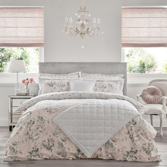 dunelm bedding pink and grey