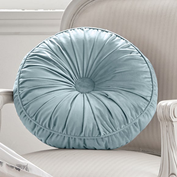 Round blue pillow sale