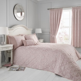 Serene Blossom Blush Bedspread