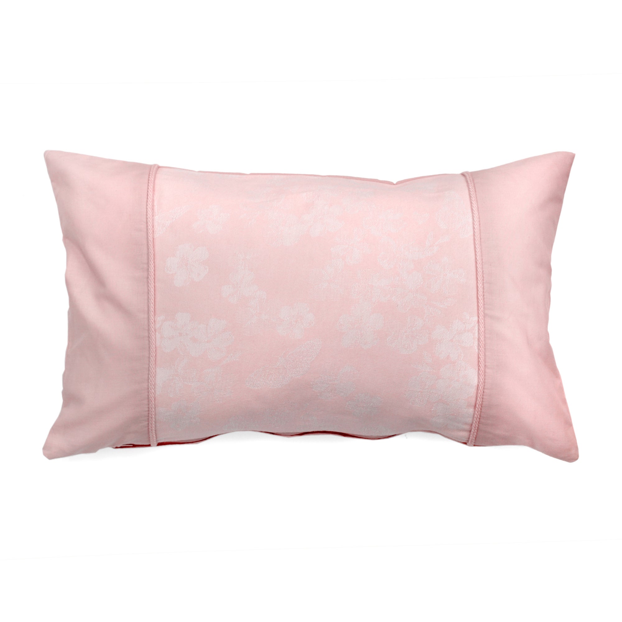 Serene Blossom Blush Cushion | Dunelm