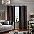 Chenille Grey Eyelet Curtains  undefined