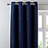 Chenille Navy Eyelet Curtains  undefined