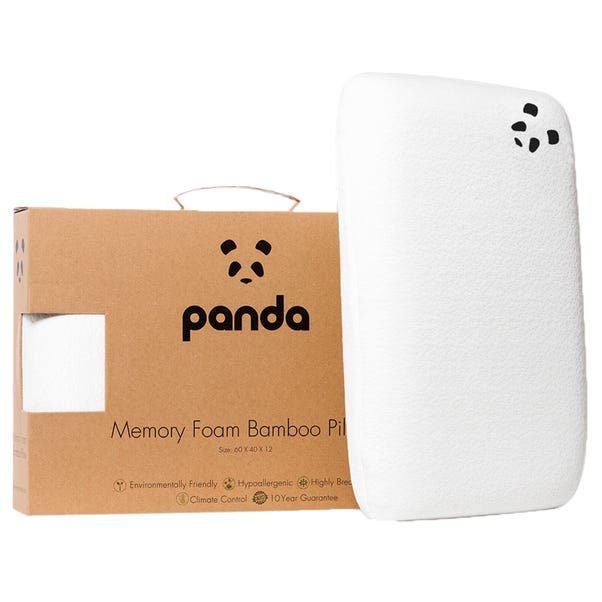 Panda Bamboo Memory Foam Pillow image 1 of 7