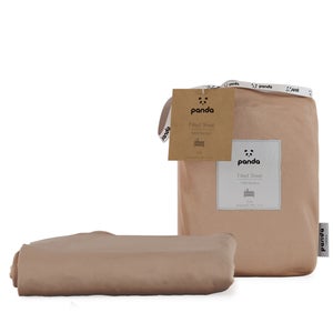 Pack Of 2 Panda Kids Bamboo Pink Cot Fitted Sheets