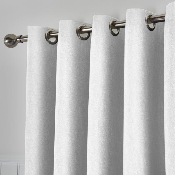 Tyla White Blackout Eyelet Curtains Dunelm Tyla White Blackout Eyelet Curtains, Light Grey Curtains Bedroom Eyelet