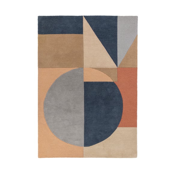 Esre Geometric Abstract Wool Rug