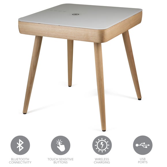 smart side table wireless charging