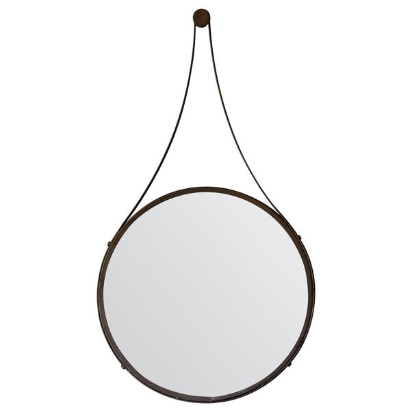 Broadway 51cm Round Mirror Dunelm Broadway 51cm Round Mirror Dunelm, Round Mirror With Leather Strap Dunelm