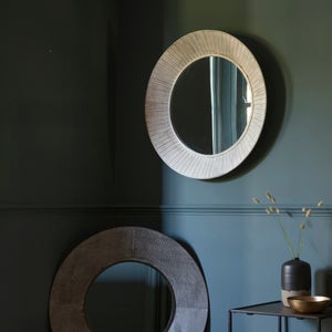 Cedar & Sage Windsor Thick Edge Round Wall Mirror