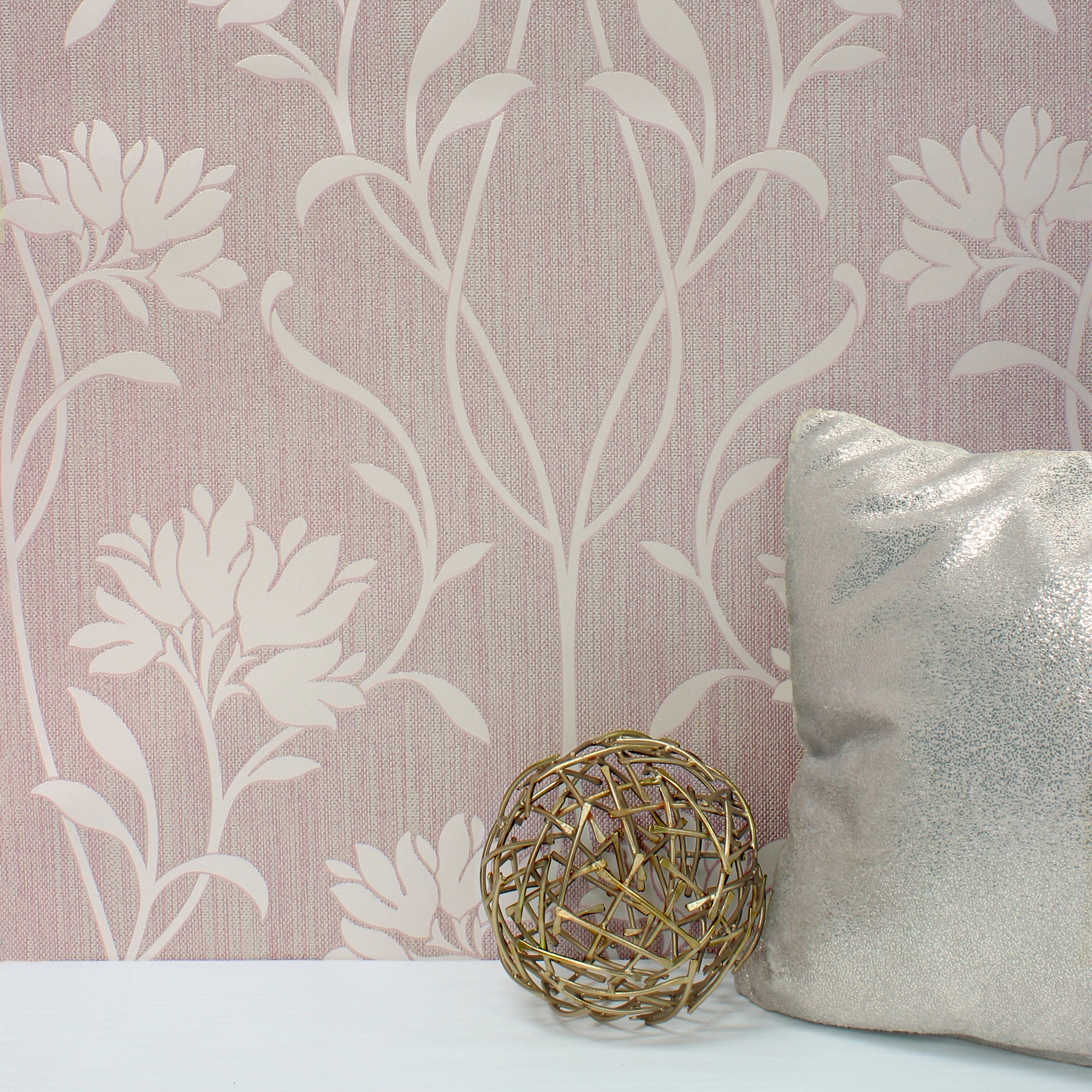 Click to view product details and reviews for Florence Blush Floral Wallpaper Blush White.