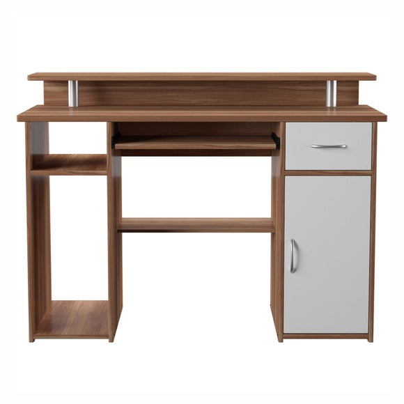 Photos - Office Desk Alphason Albany Walnut Desk 