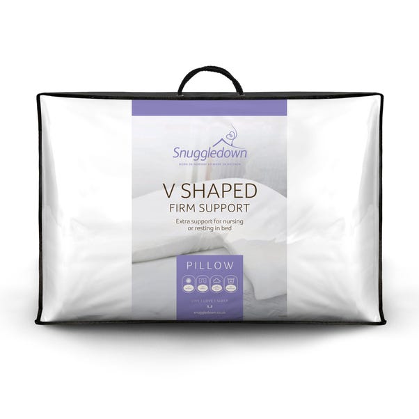 Snuggledown V-Shaped Pillow White