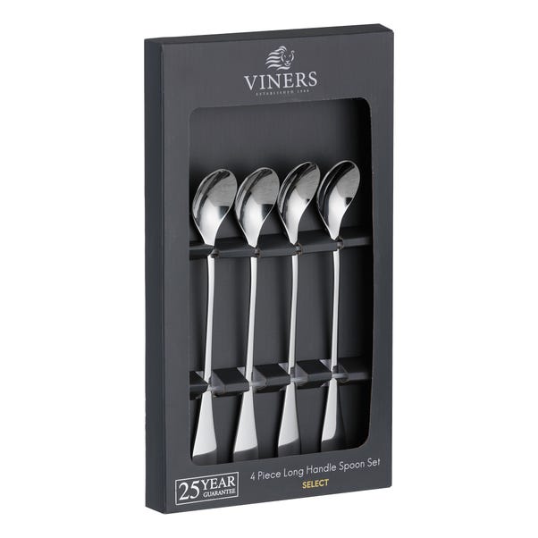 Viners Select Set of 4 Long Handled Spoons image 1 of 5