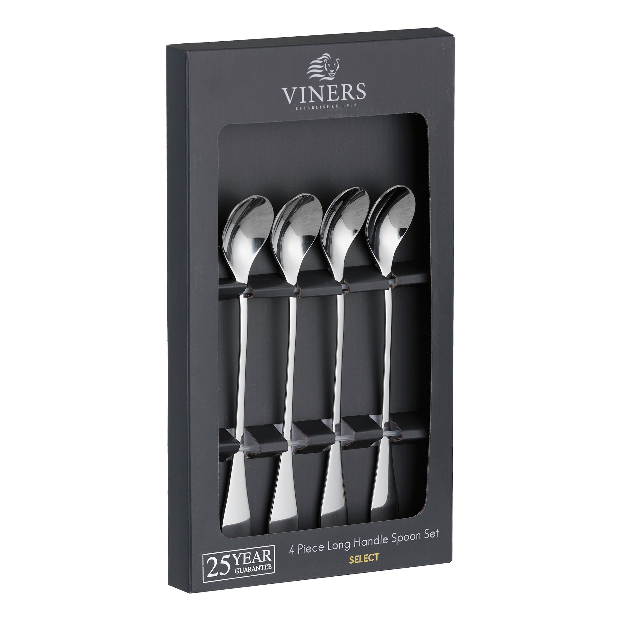 Viners Select Set of 4 Long Handled Spoons